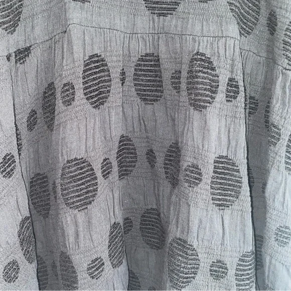 Umgee Babydoll Black Dot Blouse - Picture 3 of 6